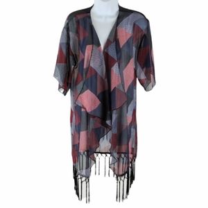 Lularoe Simply Comfortable fringed duster